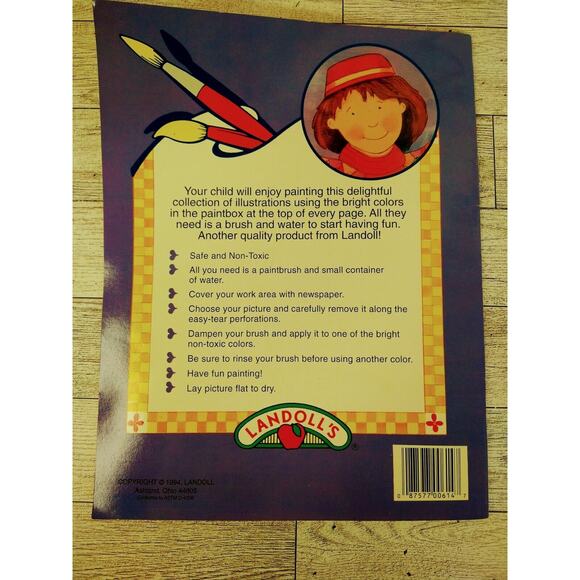 Paint with Water Book JOSEPH Very COLORFUL COAT Vintage 1994 Landoll's Coloring - Picture 8 of 10